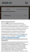 How otodom.pl looks like on a mobile device such as an iPhone.
