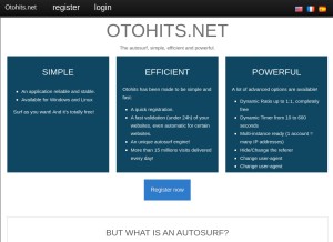 How otohits.net looks like on a tablet such as an iPad.