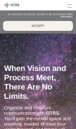 How otrs.com looks like on a mobile device such as an iPhone.