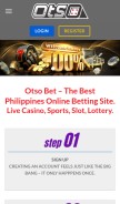 How otsocasino.org looks like on a mobile device such as an iPhone.