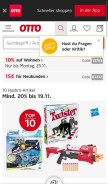How otto.de looks like on a mobile device such as an iPhone.