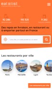 How ou-dejeuner.com looks like on a mobile device such as an iPhone.