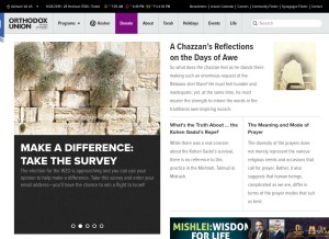 How ou.org looks like on a tablet such as an iPad.