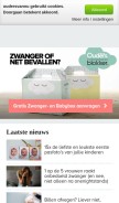 How oudersvannu.nl looks like on a mobile device such as an iPhone.