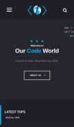 How ourcodeworld.com looks like on a mobile device such as an iPhone.