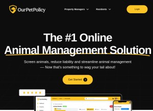 How ourpetpolicy.com looks like on a tablet such as an iPad.