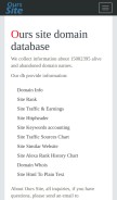 How ourssite.com looks like on a mobile device such as an iPhone.