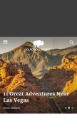 How outdoorproject.com looks like on a mobile device such as an iPhone.