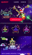 How outfit7.com looks like on a mobile device such as an iPhone.