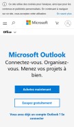 How outloock.com looks like on a mobile device such as an iPhone.