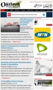How outlookafghanistan.net looks like on a mobile device such as an iPhone.