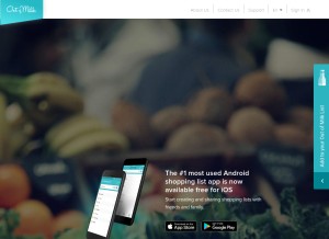 How outofmilk.com looks like on a tablet such as an iPad.