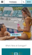 How outrigger.com looks like on a mobile device such as an iPhone.
