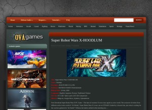 How ovagames.com looks like on a tablet such as an iPad.