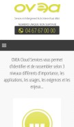 How ovea.com looks like on a mobile device such as an iPhone.
