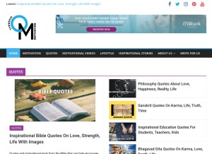 How overallmotivation.com looks like on a tablet such as an iPad.