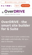 How overdrive.io looks like on a mobile device such as an iPhone.