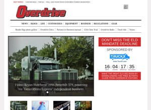 How overdriveonline.com looks like on a tablet such as an iPad.