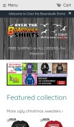 How overtheboardwalk.com looks like on a mobile device such as an iPhone.