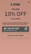 How overtone.co looks like on a mobile device such as an iPhone.