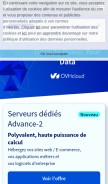 How ovhcloud.com looks like on a mobile device such as an iPhone.