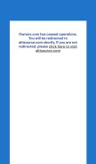 How owners.com looks like on a mobile device such as an iPhone.