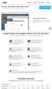 How oxeo.com looks like on a mobile device such as an iPhone.
