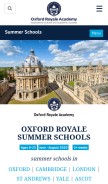 How oxford-royale.com looks like on a mobile device such as an iPhone.