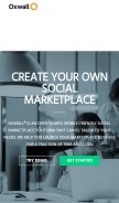 How oxwall.com looks like on a mobile device such as an iPhone.
