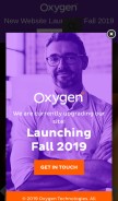 How oxygentechnical.com looks like on a mobile device such as an iPhone.