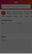 How oyorooms.com looks like on a mobile device such as an iPhone.