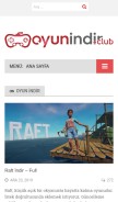 How oyunindir.club looks like on a mobile device such as an iPhone.