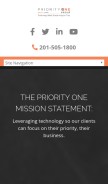 How p1cgroup.com looks like on a mobile device such as an iPhone.