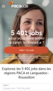 How pacajob.com looks like on a mobile device such as an iPhone.