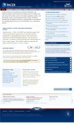How pacer.gov looks like on a mobile device such as an iPhone.
