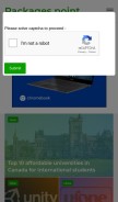 How packagespoint.com looks like on a mobile device such as an iPhone.