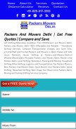 How packers-and-movers-delhi.in looks like on a mobile device such as an iPhone.