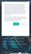 How packet.net looks like on a mobile device such as an iPhone.