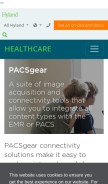 How pacsgear.com looks like on a mobile device such as an iPhone.