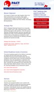 How pactheadstart.com looks like on a mobile device such as an iPhone.