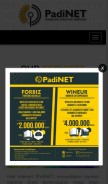 How padinet.com looks like on a mobile device such as an iPhone.