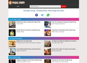 How pagalhindi.com looks like on a tablet such as an iPad.