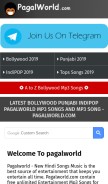 How pagalworld.name looks like on a mobile device such as an iPhone.