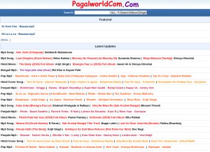 How pagalworldcom.com looks like on a tablet such as an iPad.
