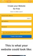 How page.tl looks like on a mobile device such as an iPhone.