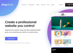 How pagecloud.com looks like on a tablet such as an iPad.