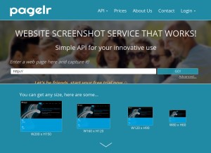 How pagelr.com looks like on a tablet such as an iPad.