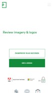How pageproof.com looks like on a mobile device such as an iPhone.