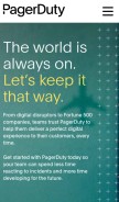 How pagerduty.com looks like on a mobile device such as an iPhone.