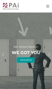 How pai.com looks like on a mobile device such as an iPhone.